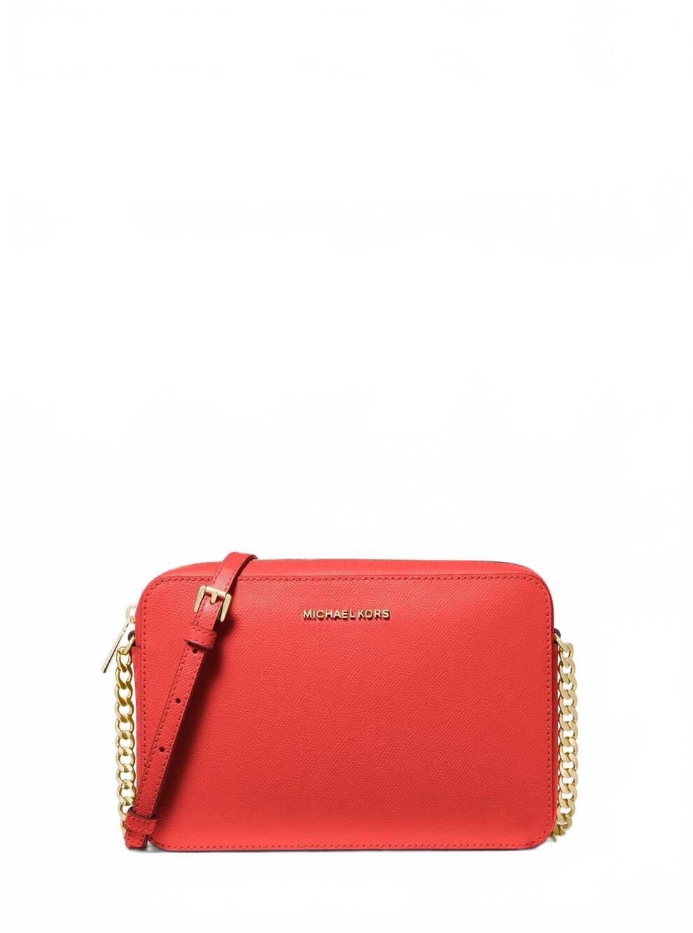 NEW MICHAEL KORS women's jet set crossbody bag in deep red